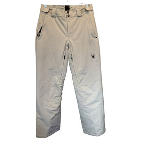 Spyder Traction Pants Ski Snowboard Snowmobile Thinsulate Insulated Beige Small
